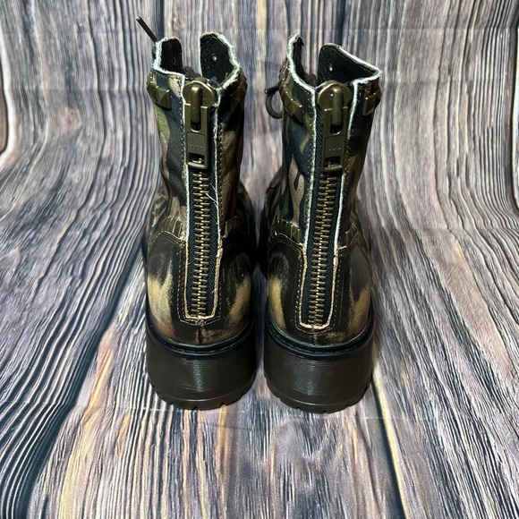 STEVE MADDEN Avenger Camo Combat Style Studded Boots Size 9 New - Picture 6 of 12